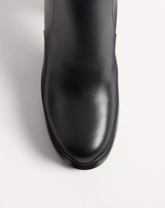 Valentino Fawcette Platform Ankle Boot In Calfskin 90Mm - Image 3